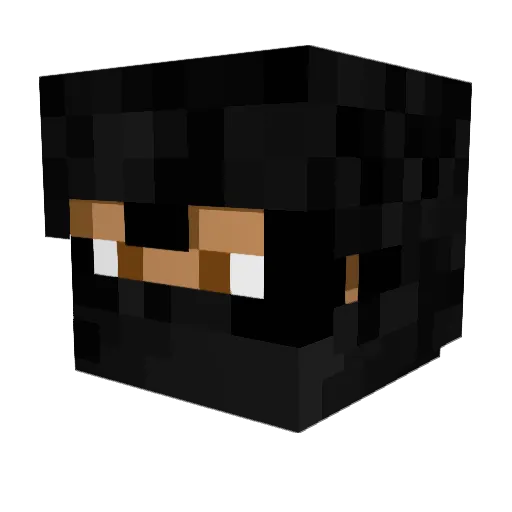 moriniluca Minecraft avatar head, 3D render