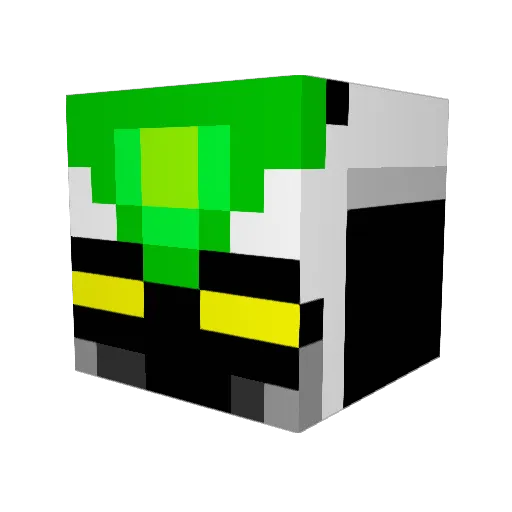 morinokumara Minecraft avatar head, 3D render