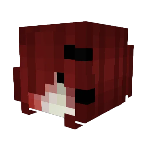 morirme Minecraft avatar head, 3D render