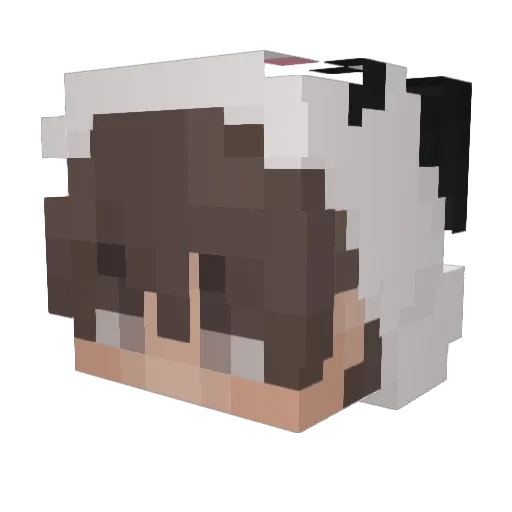 morisqnn Minecraft avatar head, 3D render