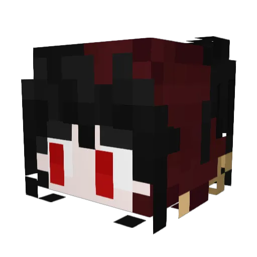 moritherock Minecraft avatar head, 3D render