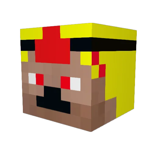 moritz2002_ Minecraft avatar head, 3D render