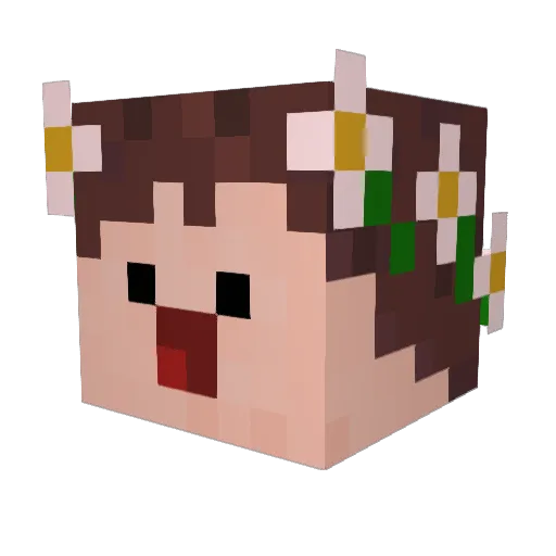 moritzstz Minecraft avatar head, 3D render