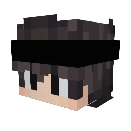 moriyen Minecraft avatar head, 3D render