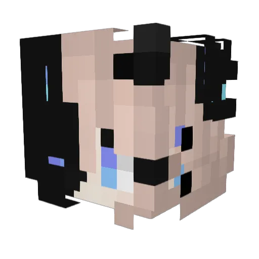 morleyz Minecraft avatar head, 3D render