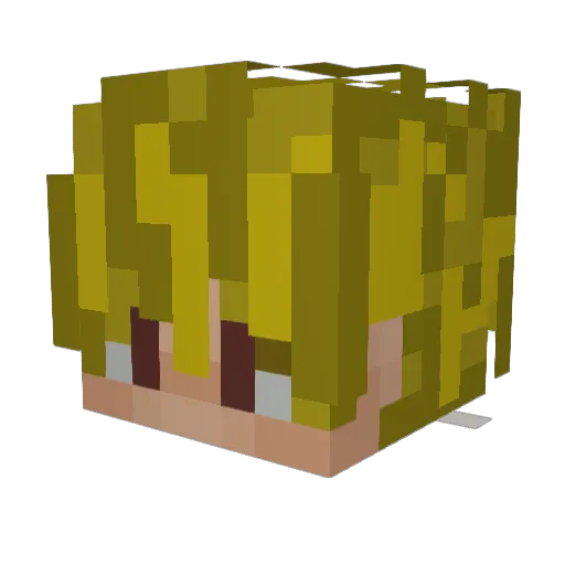 morning__ Minecraft avatar head, 3D render