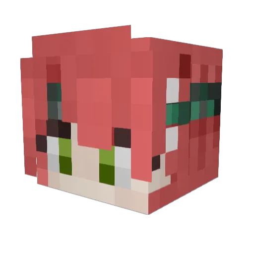 mornwing Minecraft avatar head, 3D render