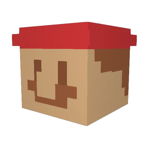 morph_magic Minecraft avatar head, 3D render