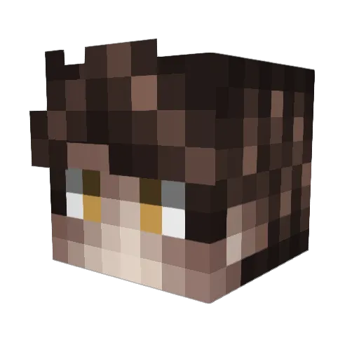 morphience Minecraft avatar head, 3D render