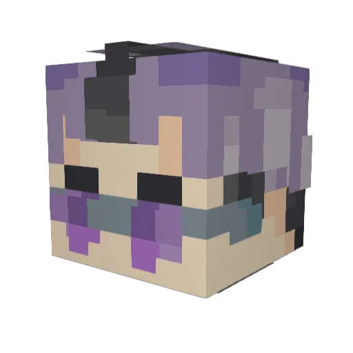 morphin33 Minecraft avatar head, 3D render