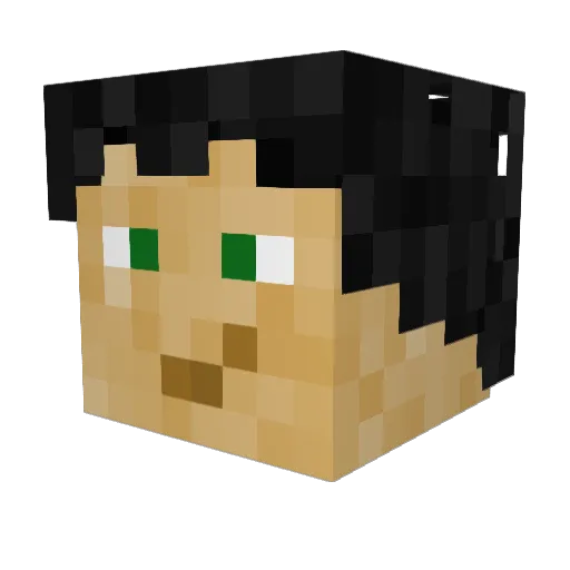 morphis_yo Minecraft avatar head, 3D render