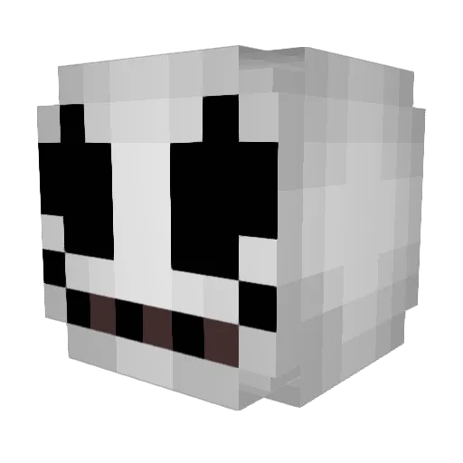 morphnox Minecraft avatar head, 3D render