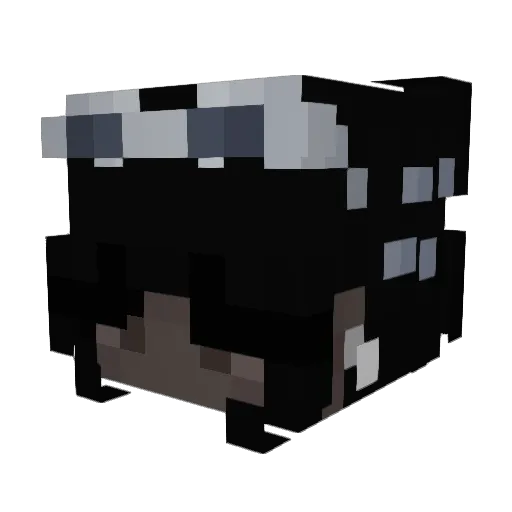 morqhu Minecraft avatar head, 3D render