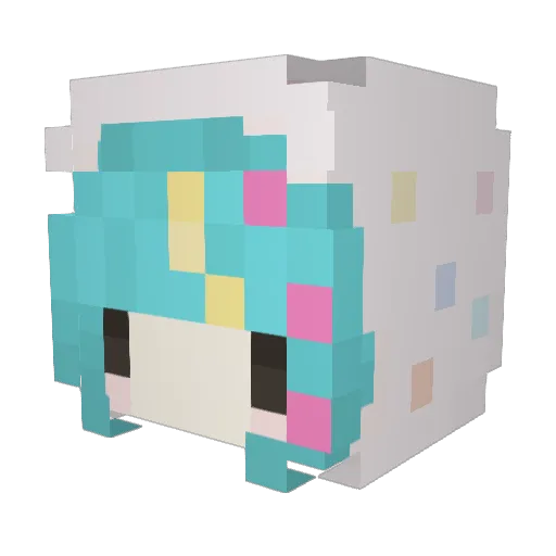 morr1 Minecraft avatar head, 3D render
