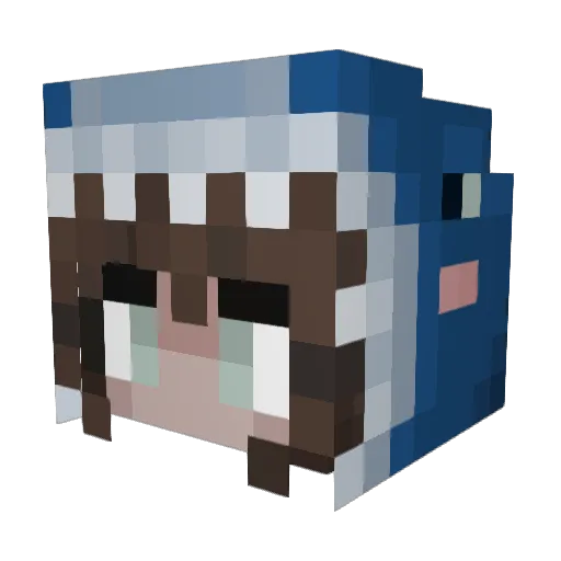 morreskoffel Minecraft avatar head, 3D render