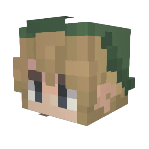 morrowings Minecraft avatar head, 3D render