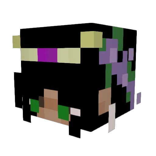 mortalmoth3r Minecraft avatar head, 3D render