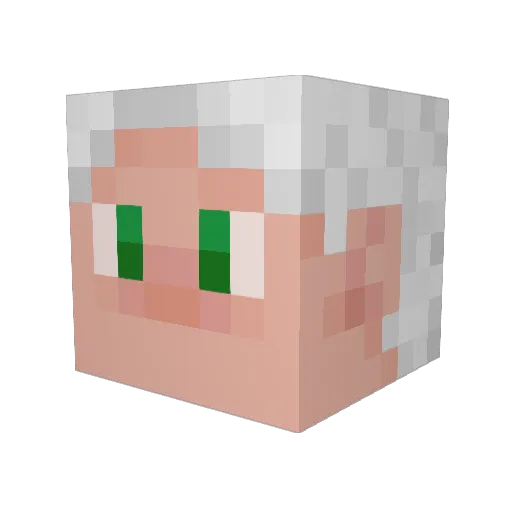 mortarionOTDG Minecraft avatar head, 3D render