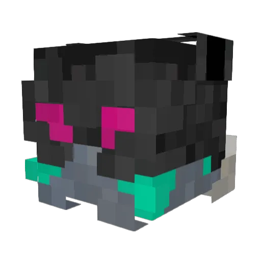 mortic_hazard Minecraft avatar head, 3D render