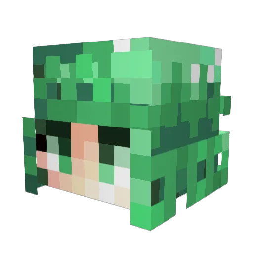 mortisZgames Minecraft avatar head, 3D render