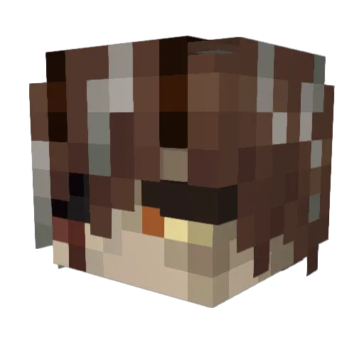 mortis_tea Minecraft avatar head, 3D render
