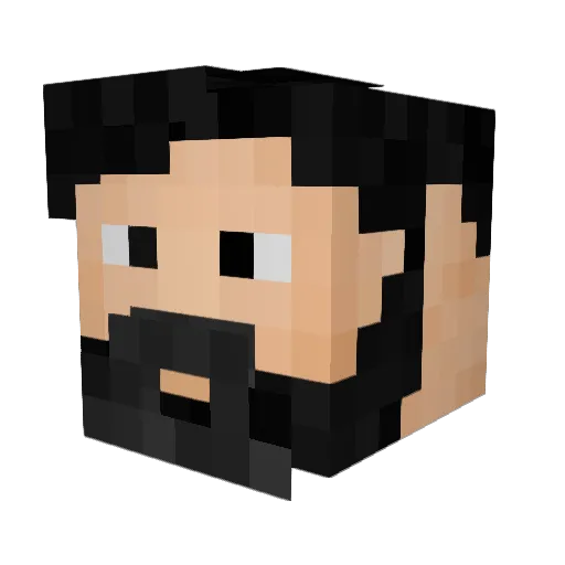 morto_oborto Minecraft avatar head, 3D render