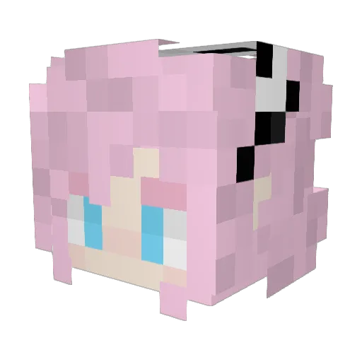 mortoll Minecraft avatar head, 3D render