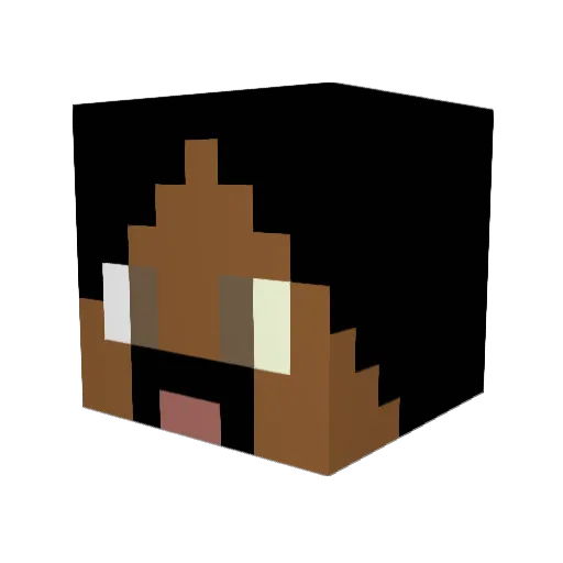 mortsllem Minecraft avatar head, 3D render