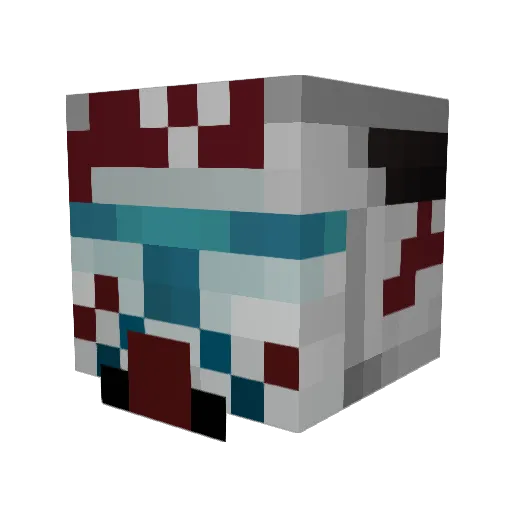 mortzy Minecraft avatar head, 3D render