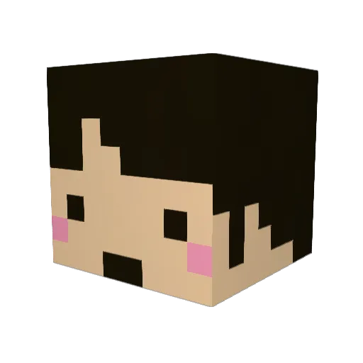morugo Minecraft avatar head, 3D render