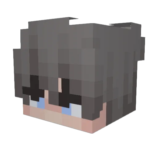 morwend Minecraft avatar head, 3D render