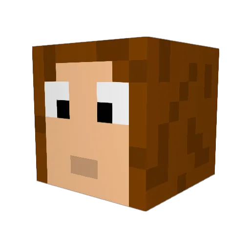 mory666 Minecraft avatar head, 3D render