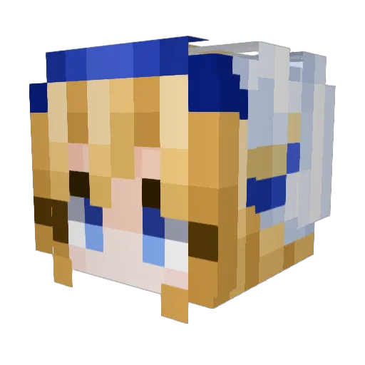 mosa_tribe Minecraft avatar head, 3D render