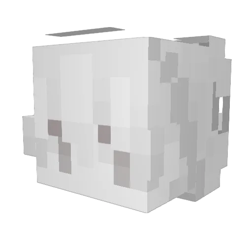 mosaikou Minecraft avatar head, 3D render