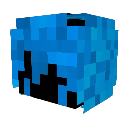 mosalp Minecraft avatar head, 3D render