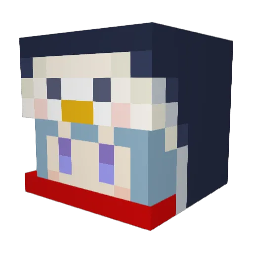 mosaok Minecraft avatar head, 3D render