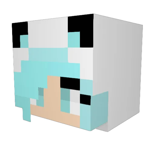 mosboi Minecraft avatar head, 3D render