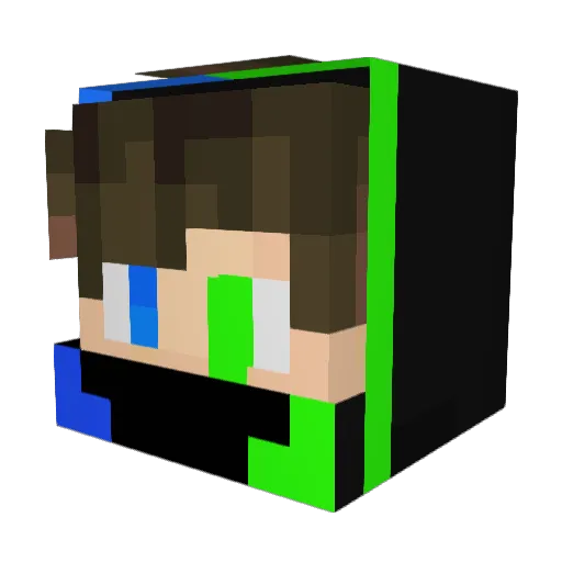 mosbywales Minecraft avatar head, 3D render