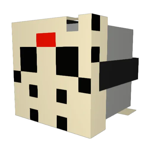 mosch19 Minecraft avatar head, 3D render