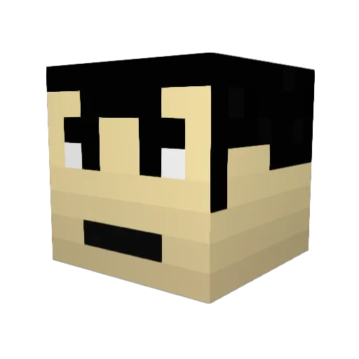 mosdiop Minecraft avatar head, 3D render