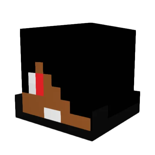 moseis Minecraft avatar head, 3D render