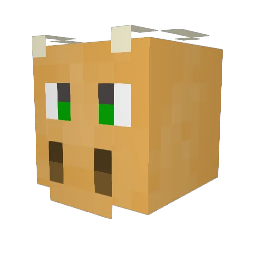mosgon Minecraft avatar head, 3D render