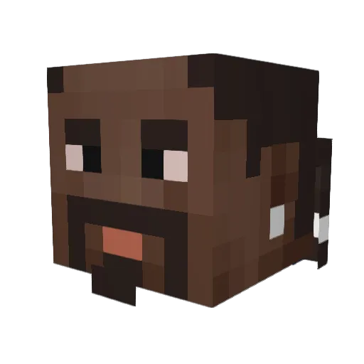mosh12 Minecraft avatar head, 3D render