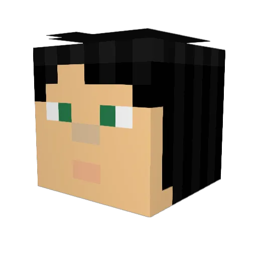 moshermadnes Minecraft avatar head, 3D render