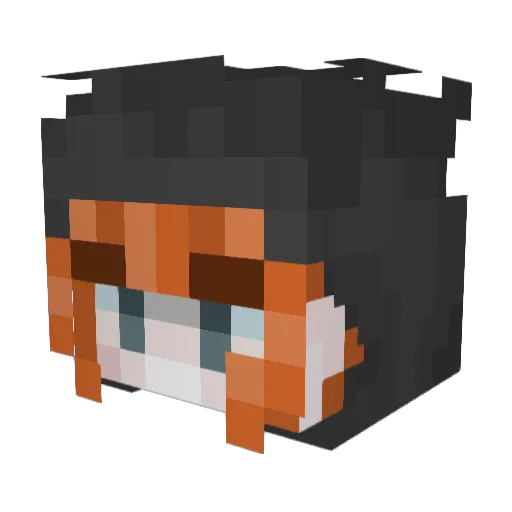 moshhu Minecraft avatar head, 3D render