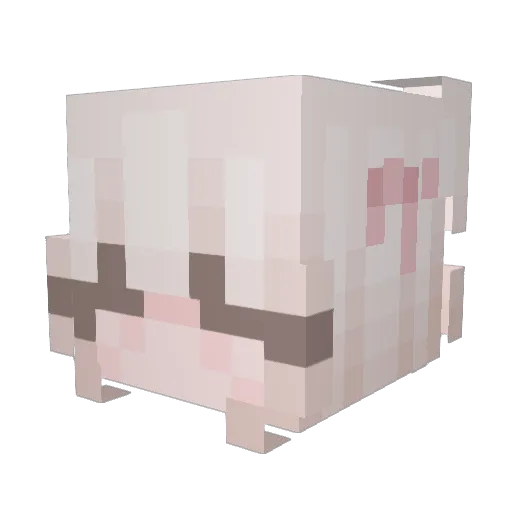 moshimonsterrr Minecraft avatar head, 3D render