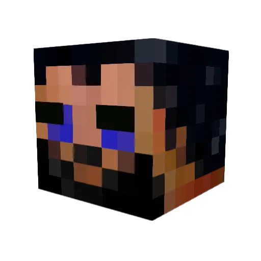 moshzirkus Minecraft avatar head, 3D render