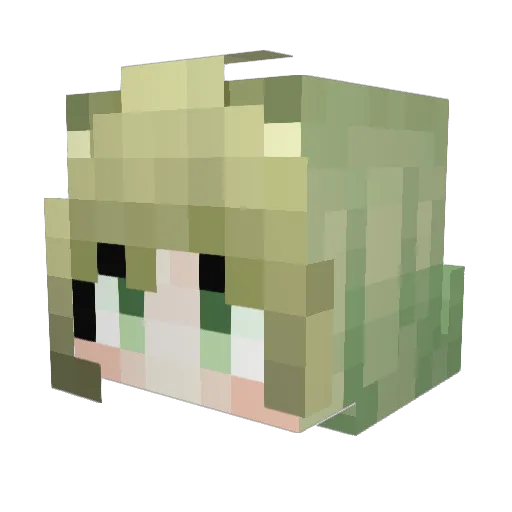 mosime Minecraft avatar head, 3D render