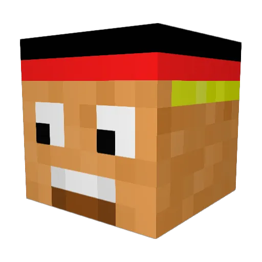 mosimilan Minecraft avatar head, 3D render