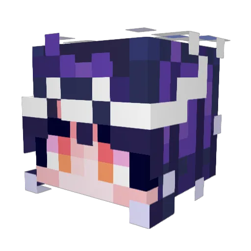 mosiowas Minecraft avatar head, 3D render